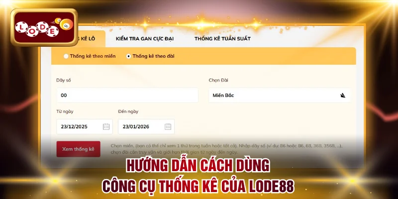 Hướng dẫn cách dùng công cụ soi cầu thống kê
