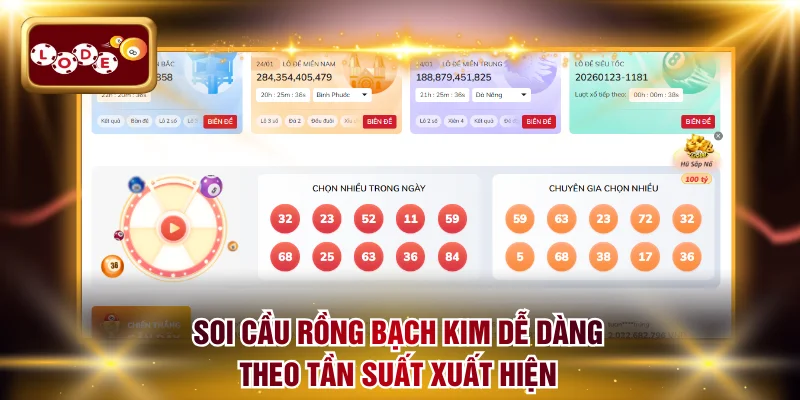 Soi cầu Rồng Bạch Kim dễ dàng theo tần suất xuất hiện