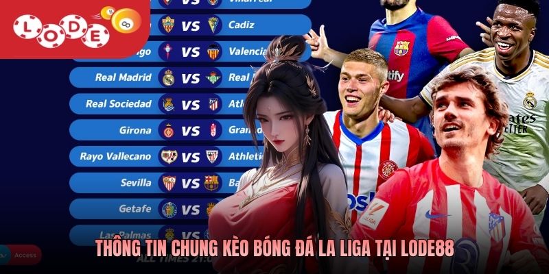 Thông tin chung Kèo bóng đá La Liga tại Lode88
